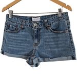 Vanilla Star Jeans Vanilla Star Juniors Denim Shorts Size 9 Cuffed Blue Jean Shorts 29" Waist Photo 2