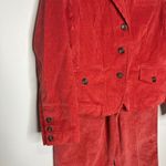 Vintage Talbots rusty red corduroy blazer trouser set women's size 4 Photo 1
