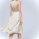 White House | Black Market WHBM Dress with White Flower Cutout Skirt Size 2 Photo 1