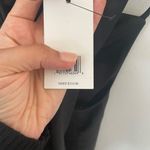 Jason Wu  Black Satin Ruched V Neck Strappy Maxi Dress Sz.S NWT! Photo 3