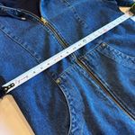 VINTAGE BASIC EDITIONS 90s Denim Zip Up Hoodie Jacket 100% Cotton Size Small Blue Photo 10