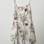 H&M [] Cream Linen Blend Cottagecore Wildflower Floral Print Strappy Romper Sz XL Photo 3