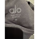 Alo Yoga Interlace sports bra gray size medium excellent condition Photo 4