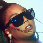 Quay Australia x Lizzo Jaded Black Shield Sunglasses With Gold Stars Photo 0