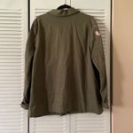 a.n.a Green Utility Jacket with Relaxed Fit and Collared Neckline Photo 5
