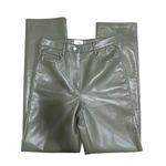 Wilfred  The Melina‎ super high-rise pant Vegan Leather pants green size 2 Photo 1