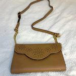 Nine West  Chic Tan Crossbody Bag with Gold Accents Photo 0