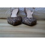 Stuart Weitzman Leopard Print Suede Slingbacks Pumps Kitten Heels Size 6 Photo 3