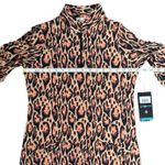 IBKUL Gemma Print Ruched Elbow Length Sleeve Dress Photo 9