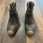 Circle G Western Ankle Boots Distressed Leather Studded Brown Size 8 Photo 1