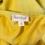 Hem & Thread | Yellow Dress with Braided Spaghetti Straps. Slit on Both Sides. Photo 6