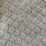 My Michelle Vintage  Cardigan Sweater Cropped Knit White Open Weave Lightweight Photo 4