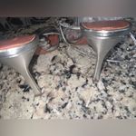 Amina Muaddi 
Tina Leather Embellished Ankle-Wrap Sandals designer luxury $1800 Photo 12