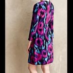 Anthropologie Hutch Vibrant Watercolor Quarter Sleeve Drop Waist Mini Dress Photo 1