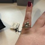 Calvin Klein NWT  Stainless Steel Silver Paw Print Fidget Spinner Ring Photo 4