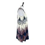 Jaase Boho Halter Tie Neck Swing Dress Cream Blue Multi Women’s Size Small Photo 2