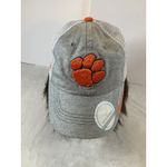 Top Of The World Clemson Tigers  Trucker Snapback Hat Ladies Silver Sparkle NWT Photo 1
