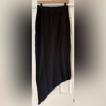 Frank & Eileen  Long Asymetrical Black Cotton Skirt Size Est. Medium NWOT Photo 1