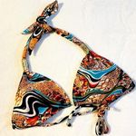 Hot Kiss  Printed Triangle Bikini Top Photo 0