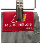 Vintage Kikwear Y2k Wide Leg Parachute Pants Size 28 Gray Photo 7