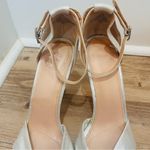 I. Miller  Silver Fabric Ankle Strap Sandals Size 10 Photo 12