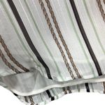 Ann Taylor NWT‎  Striped Ruffle Neck Long Sleeve Blouse Top Size Medium Photo 6