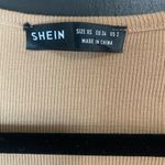 Ribbed crop top. Long sleeve. Light brown. Casual. Dressy. Women’s. Size xs. Photo 1