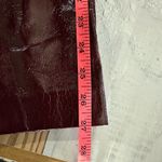 LNA Faux Leather Patent Crinkle Pants Size Large Wine Photo 9