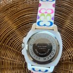 Coach White Silicone Strap Watch Photo 2