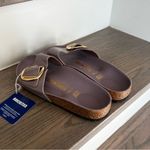 Birkenstock NWT  Madrid Hammered Big Buckle in High Shine Faded Purple Photo 3