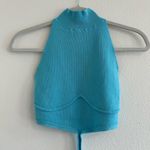 Camila Coelho Turquoise Knit Cropped Tank Photo 2