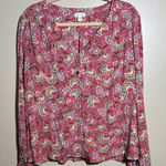 Garnet Hill Garnet Hill Floral Paisley Top | XL Photo 0