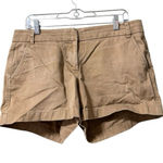 J.Crew Chino Shorts Women Size 10 Tan Cotton Preppy Modern Beach Vacation‎ Brown Photo 0