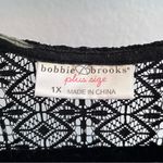 BOBBIE BROOKS Women's Black Floral Dolman Sleeve Dress Plus Size 1X Photo 6