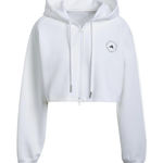 Stella McCartney x Adidas White Logo Cropped Hoodie Photo 0