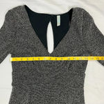 Free People  Heartstopper Dress Gray XS Long Sleeve Tweed Mini Fit & Flare Skater Photo 11