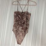 Lulus  Dusty Pink Ruched Bodysuit Photo 1