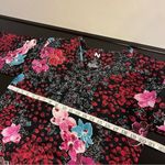 Natori Mizuki midi kaftan dress, floral print, kimono sleeves, Vneckline, size M Photo 4