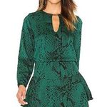 Karina Grimaldi  Jackie Verde Pillar mini dress snakeskin green black Sz S Photo 0
