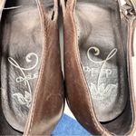 Dansko  Brown Leather Studded Wedge Mary Jane Heels Women’s 8.5 Platform Clog Photo 10