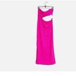 SKIMS NWT  FITS EVERYBODY CUTOUT LONG DRESS IN LIMITED EDITION NEON PINK 4X Photo 5