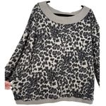 easel NWT  Los Angeles Animal Print Long Sleeve Hacci Knit Top Size 3X Leopard‎ Photo 7
