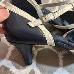 Aerosoles Navy/Cream Mary Jane Heels with Tapered Heel classic vintage look Photo 4