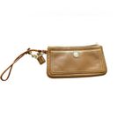 Coach Women's Brown Pebble Leather Wristlet Wallet Zipper Accents Photo 2