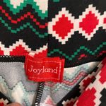 Joyland Womens Leggings M Medium Christmas Print On Black Waist 28” 30” NWT Red Photo 3