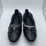 Karl Lagerfeld NWB  Paris Velma Ballet Flat black leather bow size US 11M EU 42 Photo 1