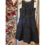 Cachet Black Lace Fit & Flare Cocktail Dress Women’s 10 Sleeveless Formal Midi Photo 3