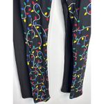 Just One Christmas Lights Holiday Theme Leggings 2 Pcs Women's Medium NWT Black Photo 4