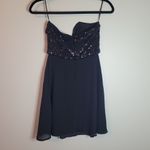 Tobi Black Sequin Top Cocktail Dress Photo 2
