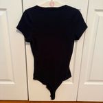 Abercrombie & Fitch Black Short Sleeve Henley Bodysuit Photo 2